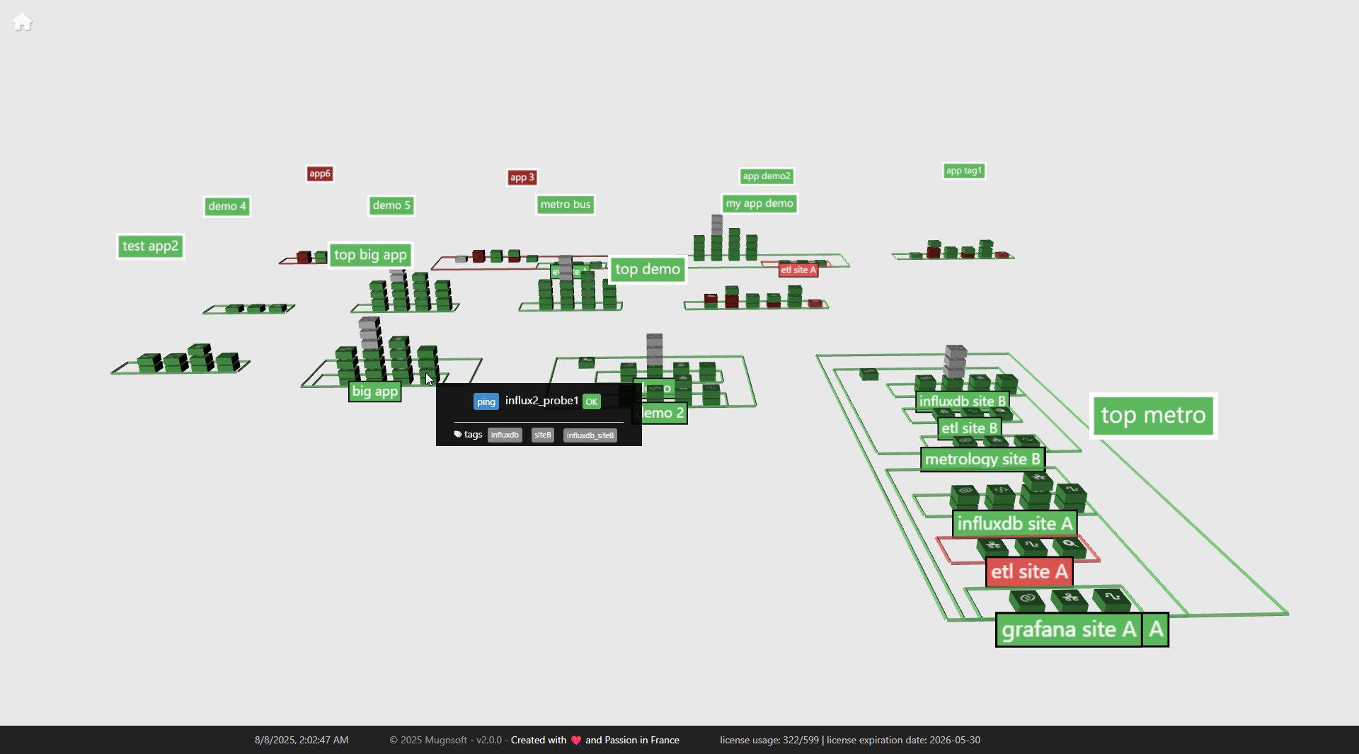 Vue applicative 3D